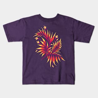 Waikiki Palm - Orange Kids T-Shirt